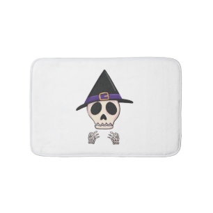Halloween Skeleton design, Spooky Halloween Bath Mat