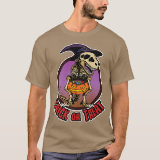 Halloween, Skeleton Dino Dinosaur, Kids Boys Trick T-Shirt
