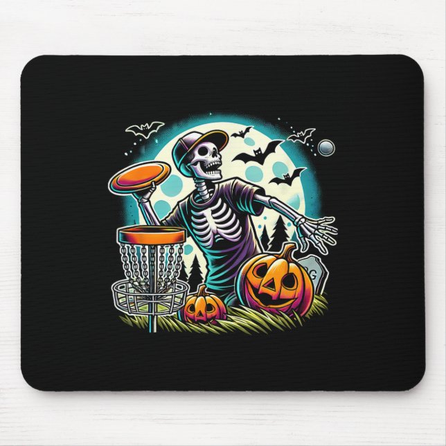 Halloween Skeleton Disc Golf _2  Mouse Mat (Front)
