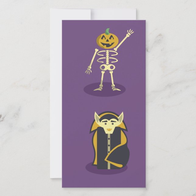 Halloween Skeleton Dracula Mummy Grim Reaper (Front)