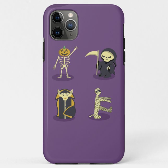 Halloween Skeleton Dracula Mummy Grim Reaper Case-Mate iPhone Case (Back)