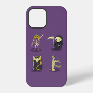 Halloween Skeleton Dracula Mummy Grim Reaper iPhone 12 Pro Case
