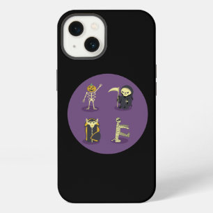Halloween Skeleton Dracula Mummy Grim Reaper iPhone 13 Case