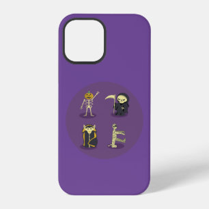 Halloween Skeleton Dracula Mummy Grim Reaper iPhone 12 Pro Case