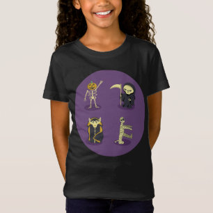 Halloween Skeleton Dracula Mummy Grim Reaper T-Shirt