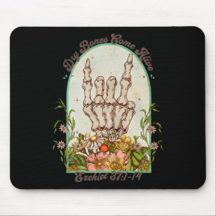 Halloween Skeleton Dry Bones Come Alive Bible Vers Mouse Mat