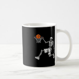 Halloween skeleton Fun basketball team player Slam Coffee Mug