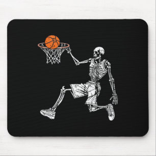 Halloween skeleton Fun basketball team player Slam Mouse Mat
