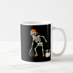 Halloween Skeleton Funny Bowling Lovers For Teens Coffee Mug