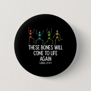 Halloween Skeleton Funny Christian Men Women Kids 6 Cm Round Badge