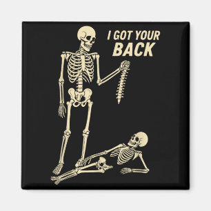 Halloween Skeleton Funny Shirt Bone Got Back Magnet