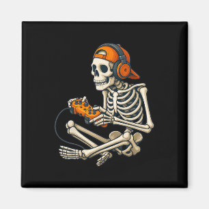 Halloween Skeleton Gamer Headphones Video Gaming C Magnet