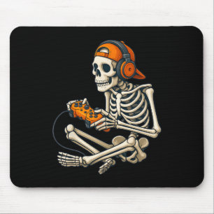 Halloween Skeleton Gamer Headphones Video Gaming C Mouse Mat