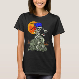 Halloween Skeleton Gamer Video Game Boys Kids Teen T-Shirt