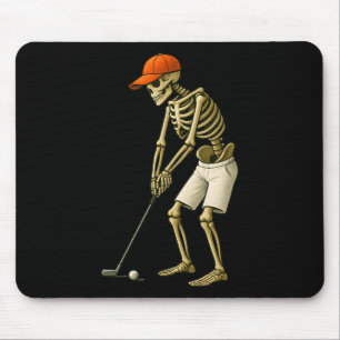 Halloween Skeleton Golf Costume Funny Men Boys Kid Mouse Mat