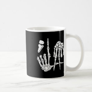 Halloween Skeleton Hand Comma La Punctuation Kamal Coffee Mug