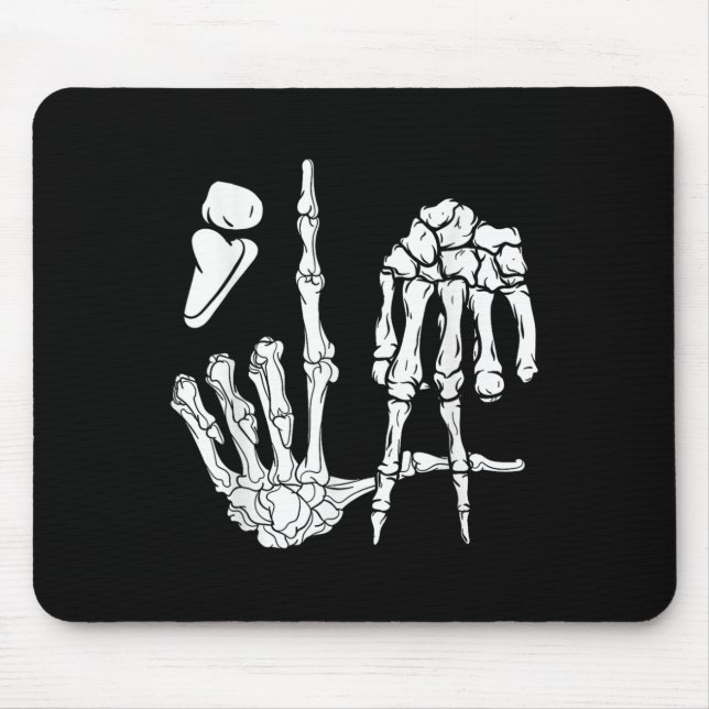 Halloween Skeleton Hand Comma La Punctuation Kamal Mouse Mat (Front)