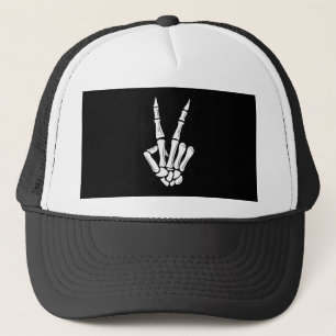 Halloween Skeleton Hand Trucker Hat