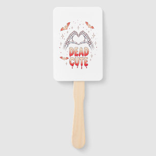 halloween Skeleton Hands Heart, Bats & Blood Hand Fan