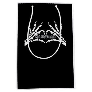 Halloween - Skeleton Hands Heart Medium Gift Bag