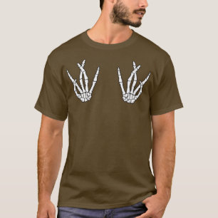 Halloween Skeleton Hands Westside Hip Hop T-Shirt