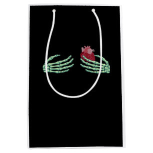 Halloween Skeleton Hands With Heart Classic Medium Gift Bag