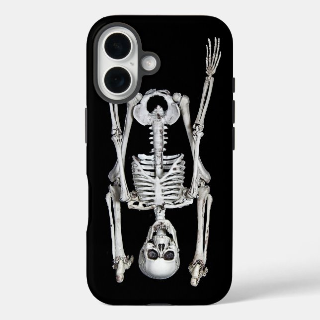 Halloween Skeleton Headstand Case-Mate iPhone Case (Back)