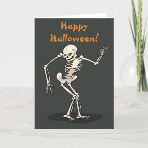 Halloween Skeleton Holiday Card
