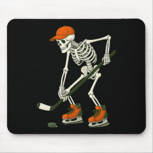 Halloween Skeleton Ice Hockey Costume Funny Men Bo Mouse Mat