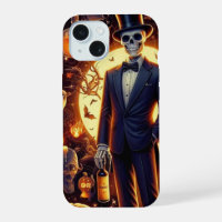 Halloween Skeleton in a Tux with a Top Hat