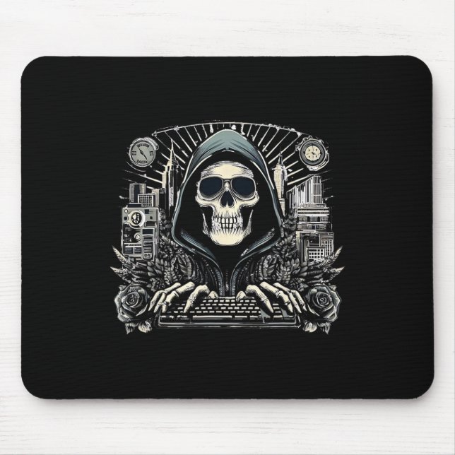 Halloween Skeleton Keyboard  Mouse Mat (Front)