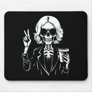 Halloween Skeleton Lazy Drinking Cup Coffee Costum Mouse Mat