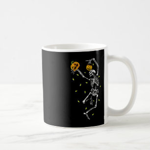 Halloween Skeleton Men Women Dance Skeleton Pumpk Coffee Mug