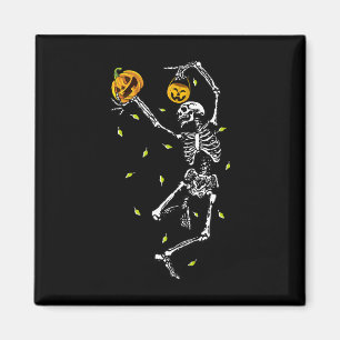 Halloween Skeleton Men Women Dance Skeleton Pumpk Magnet