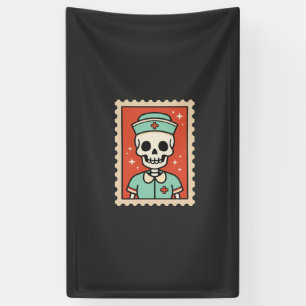 Halloween Skeleton Nurse Stamp Design_1 Banner