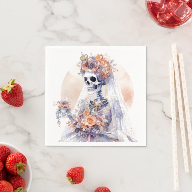 Halloween Skeleton Paper Napkins (Insitu)