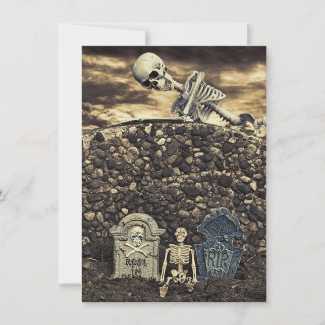 Halloween Skeleton Party Invitation (Front)