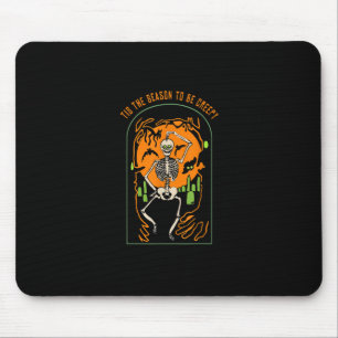 Halloween Skeleton Party Tis The Season To Be Cree Mouse Mat