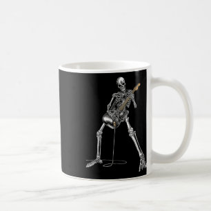 Halloween Skeleton Playing Guitar Rock And Roll Nd Coffee Mug
