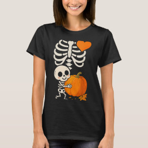 Halloween Skeleton Pregnancy Announcement Soky Mum T-Shirt