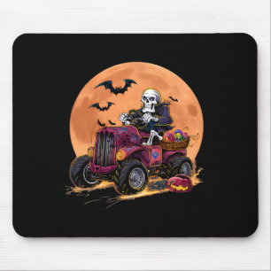 Halloween Skeleton Riding Monster Truck Toddler Bo Mouse Mat