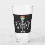 Halloween Skeleton Rock Hand Playing Drums Drinkin Glass<br><div class="desc">Halloween Skeleton Rock Hand Drummer Playing Drums Graphic design Gift Drinking Glass Classic Collection.</div>