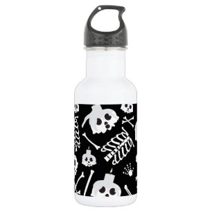 Halloween Skeleton Skull Bones 532 Ml Water Bottle