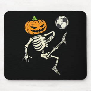 Halloween Skeleton Soccer Football Costume Boy Kid Mouse Mat