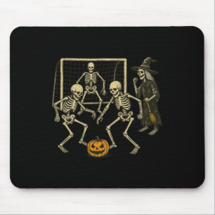Halloween Skeleton Soccer Witch Coach Spooky Sport Mouse Mat