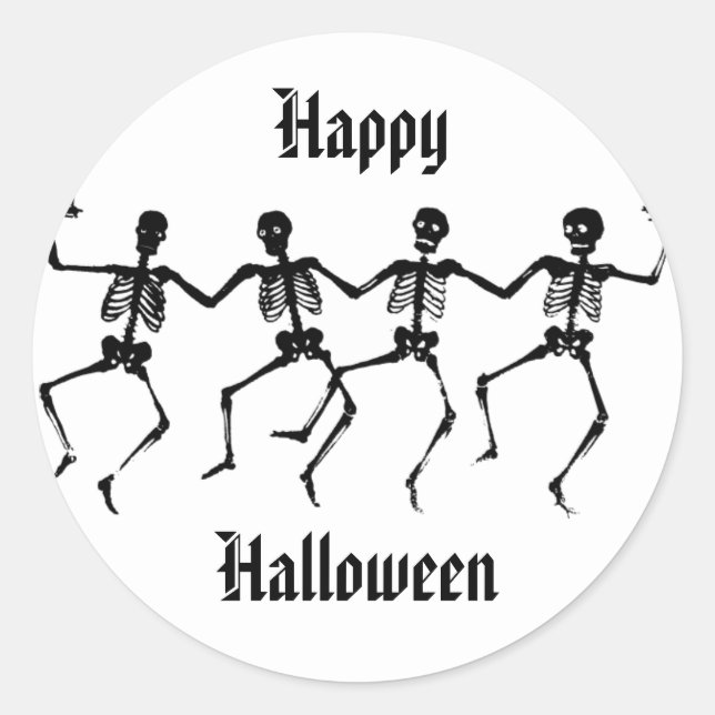 Halloween Skeleton Stickers (Front)