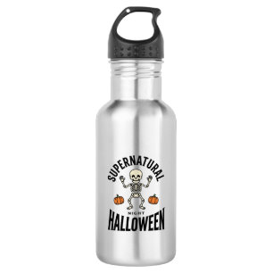 Halloween Skeleton Supernatural Funny Vintage_1 532 Ml Water Bottle