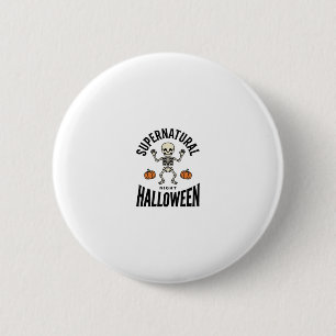 Halloween Skeleton Supernatural Funny Vintage_1 6 Cm Round Badge