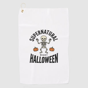 Halloween Skeleton Supernatural Funny Vintage_1 Golf Towel