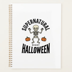 Halloween Skeleton Supernatural Funny Vintage_1 Planner